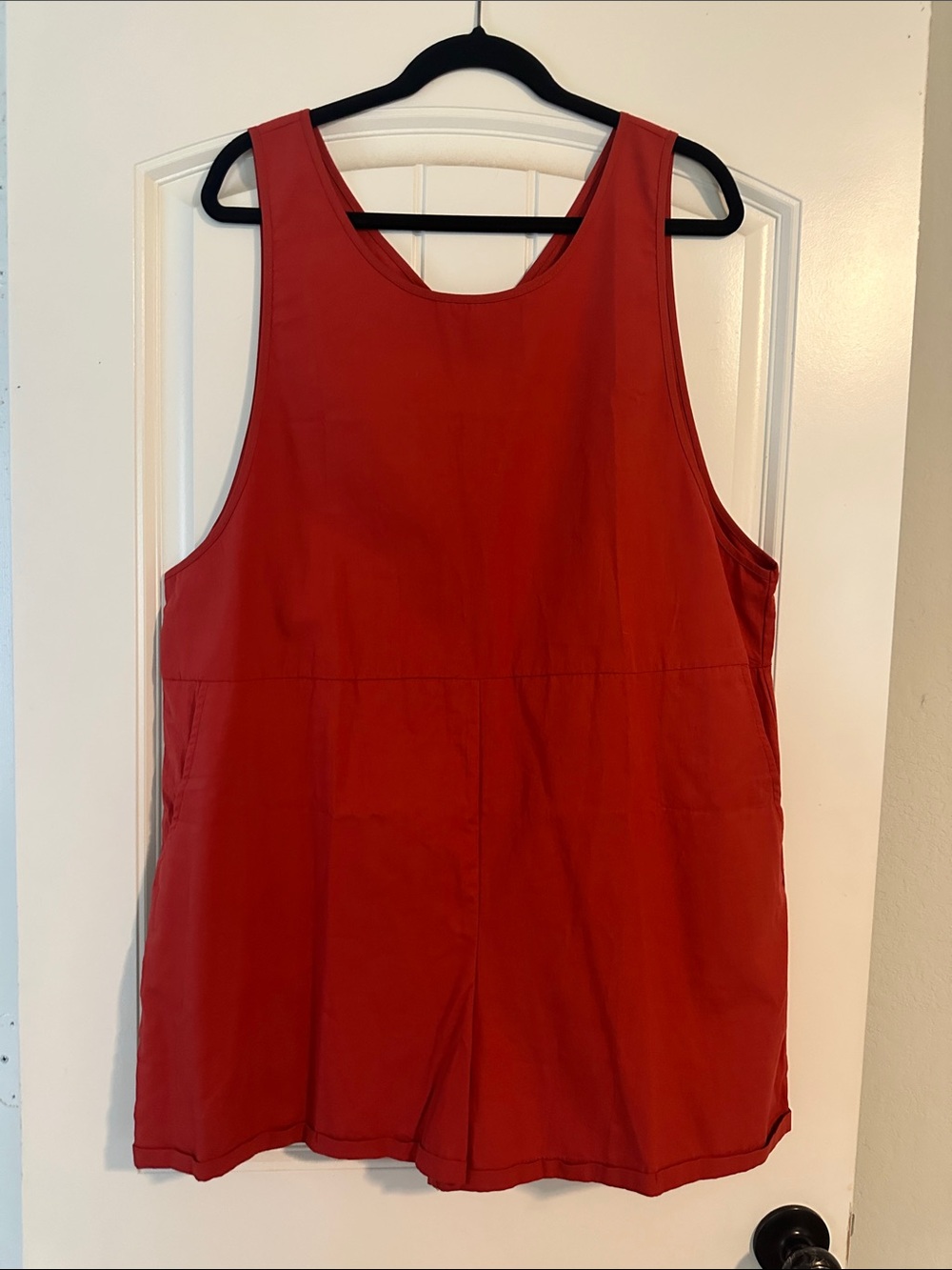 Women’s Red Sleeveless Romper Jumpsuit